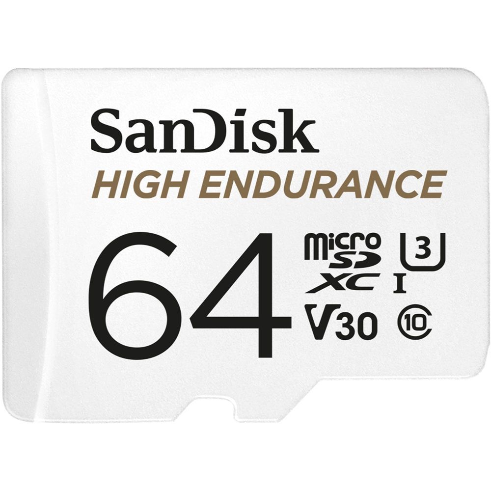 Sandisk 64GB microSDXC High Endurance Class 10 CL10 U3 V30 + adapterrel - Image 3