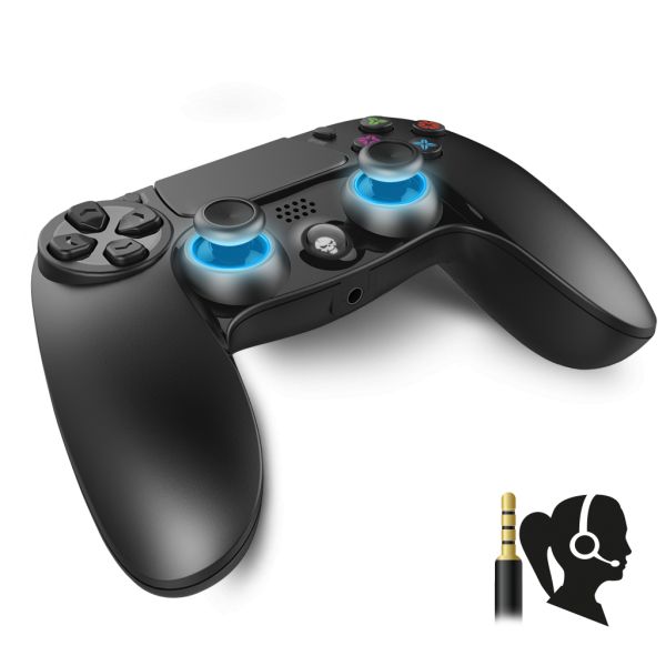 Spirit of Gamer Gamepad Vezeték Nélküli - XGP Bluetooth PS4 (USB, Vibration, PS4 kompatibilis, fekete-kék) - Image 7