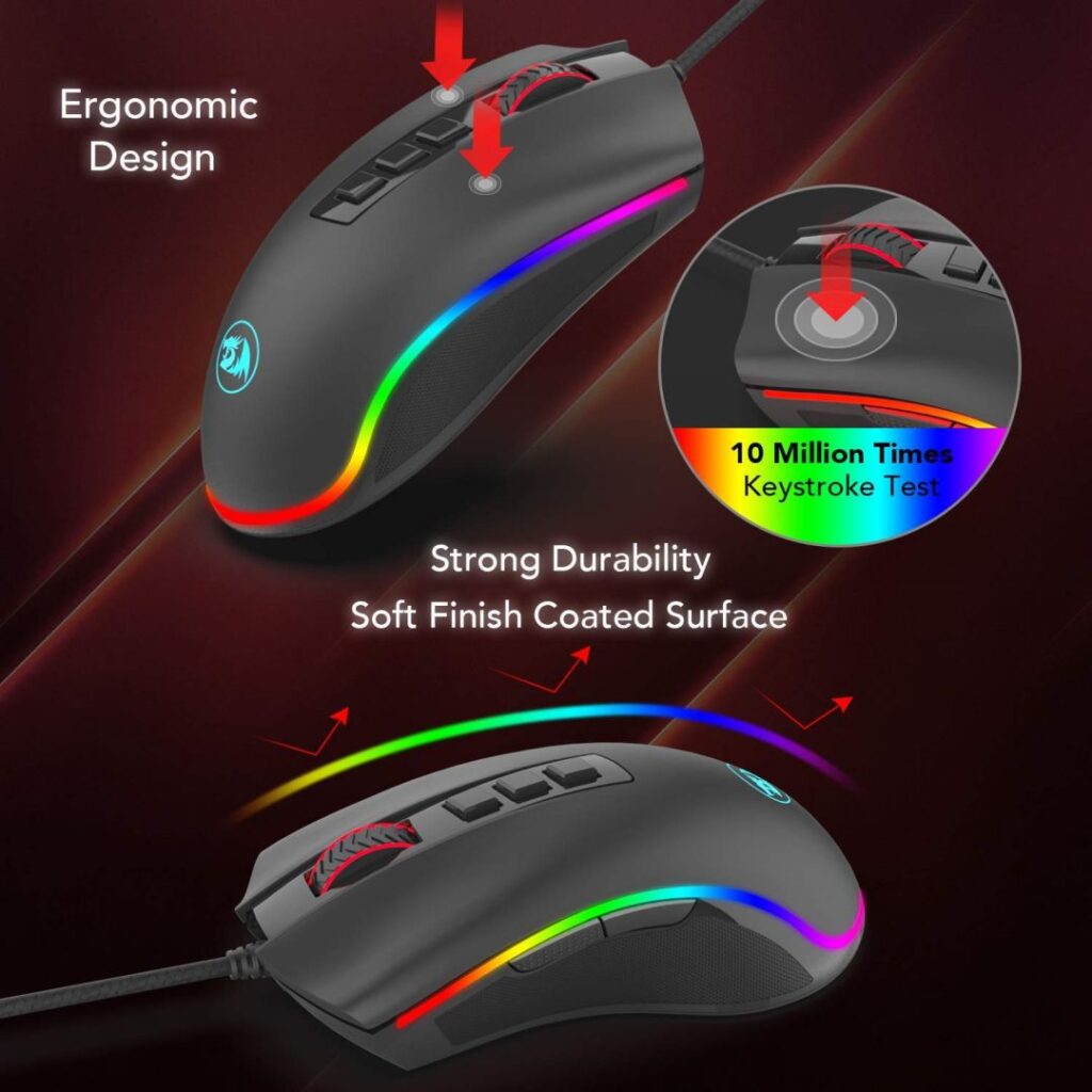 Redragon Cobra Wired gaming mouse Black - Image 7