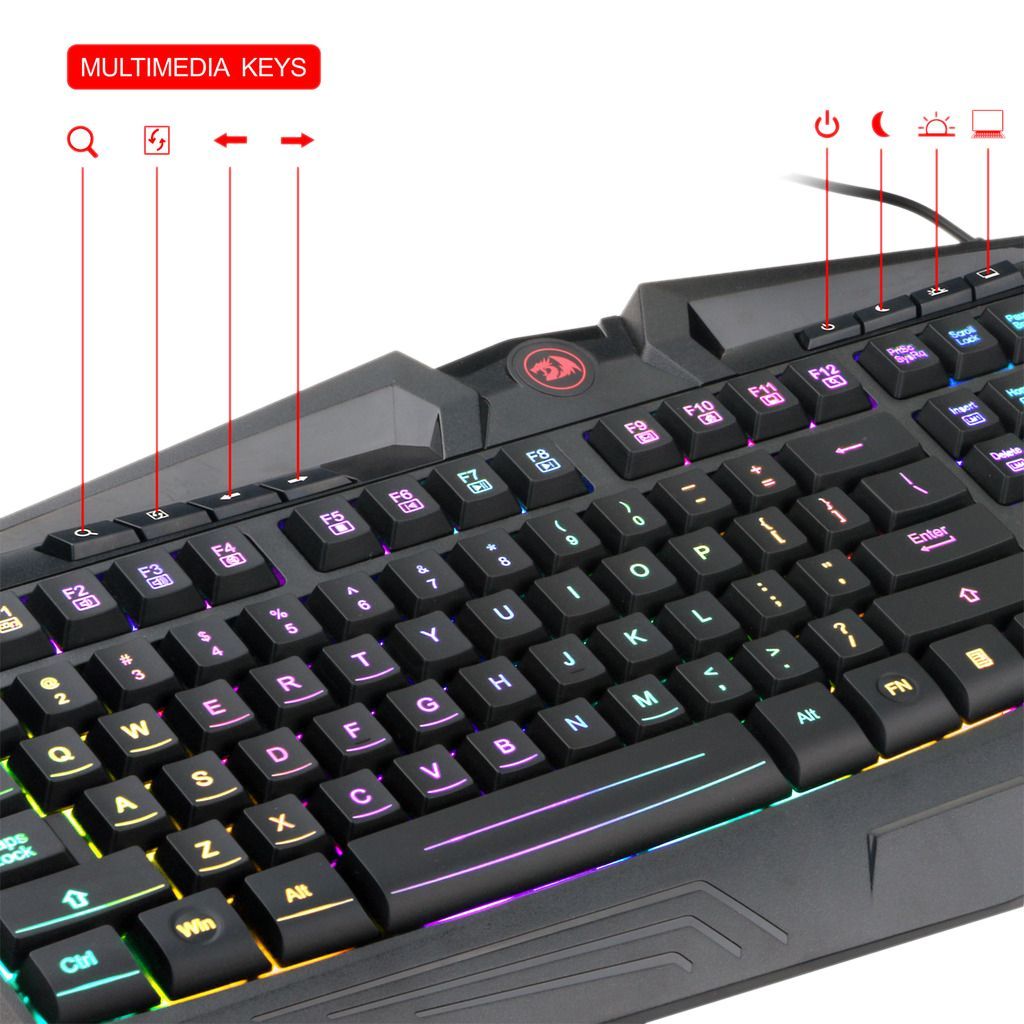 redragon-s101-ba-gaming-combo-4-in-1-black-red-hu_4.jpg Redragon S101-BA Gaming Combo 4 in 1 Black/Red HU - Image 4