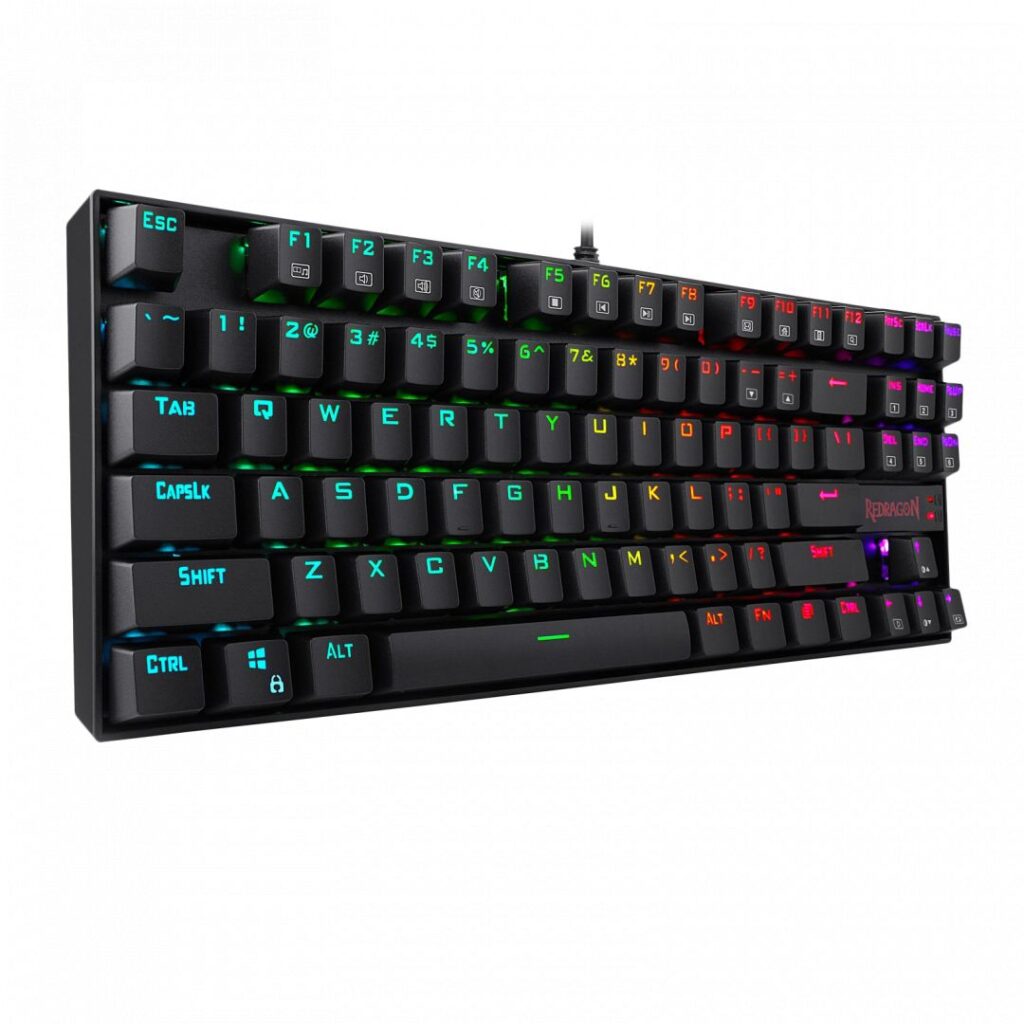 Redragon Kumara RGB Backlight Mechanical Gaming Keyboard Blue Switches Black HU - Image 3