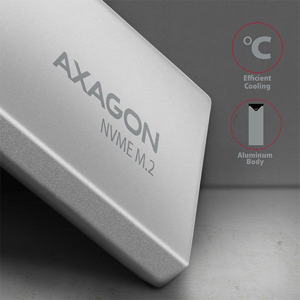 axagon-eem2-ug2-usb-c-3.2-gen-2-nvme-m.2-box_5.jpg AXAGON EEM2-UG2 USB-C 3.2 Gen 2 NVMe M.2 box Grey - Image 5