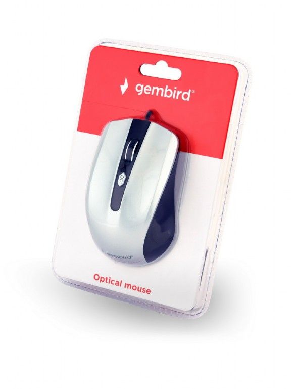 Gembird MUS-4B-01-BS Optical mouse Black/Silver - Image 3