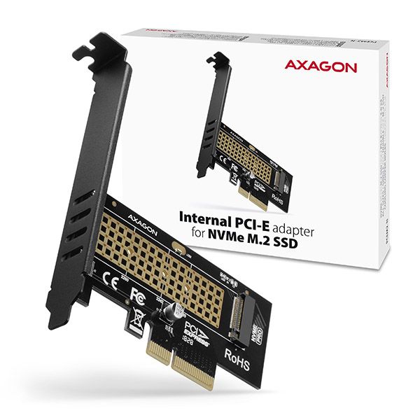 AXAGON PCEM2-N PCIE NVME M.2 x4 M-Key slot adapter - Image 5