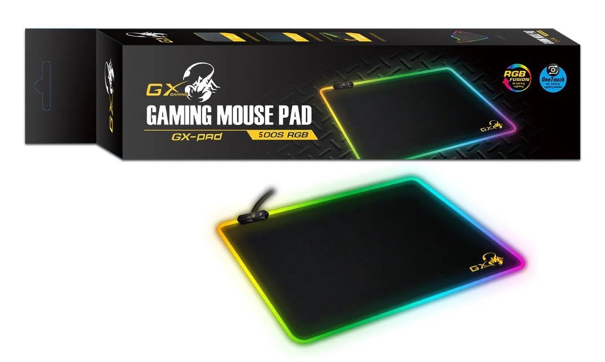 genius-gx-pad-500s-rgb-black_1.jpg Genius GX-Pad 500S RGB Gaming Egérpad Black - Image 1