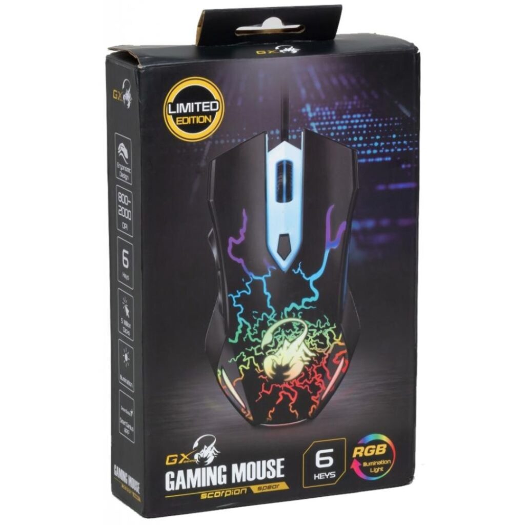 Genius Scorpion Spear Gaming mouse Black - Image 4