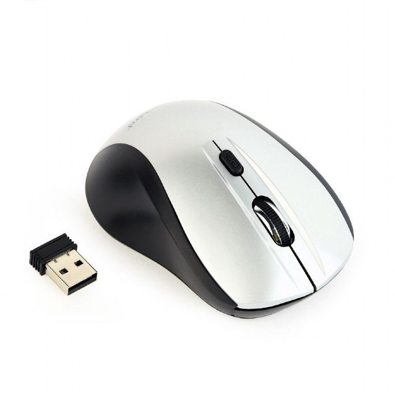 Gembird MUSW-4B-02-BS Wireless optical mouse Black/Silver - Image 2