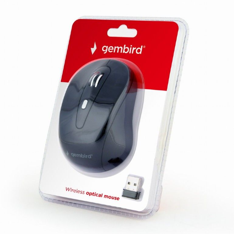 Gembird MUSW-6B-01 wireless optical mouse Black - Image 3
