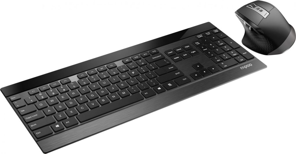 Rapoo 9900M Multi-mode Wireless Keyboard & Mouse Black HU - Image 2