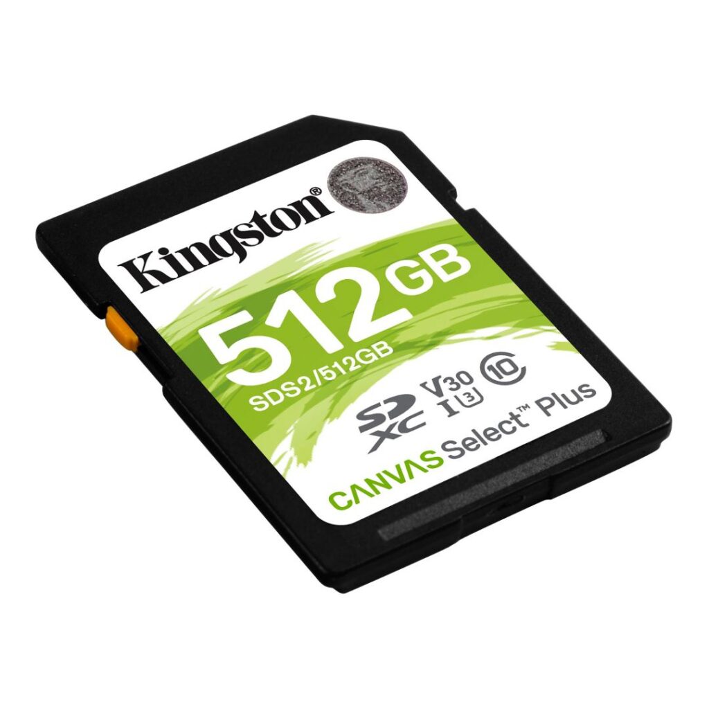 Kingston 512GB SDXC Canvas Select Plus Class 10 100R C10 UHS-I U3 V30 - Image 2