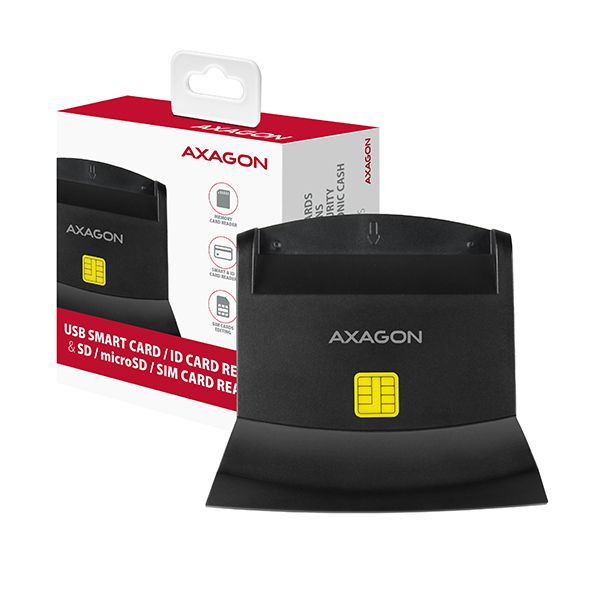 axagon-cre-sm2-usb-smart-card-id-card-reader-sd-microsd-sim-card-reader_1.jpg AXAGON CRE-SM2 USB Smart Card ID Card Reader & SD/microSD/SIM Card Reader - Image 1