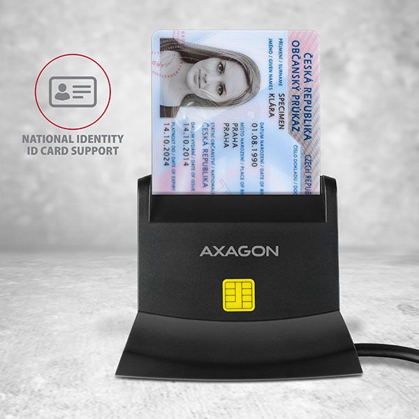 axagon-cre-sm2-usb-smart-card-id-card-reader-sd-microsd-sim-card-reader_3.jpg AXAGON CRE-SM2 USB Smart Card ID Card Reader & SD/microSD/SIM Card Reader - Image 3