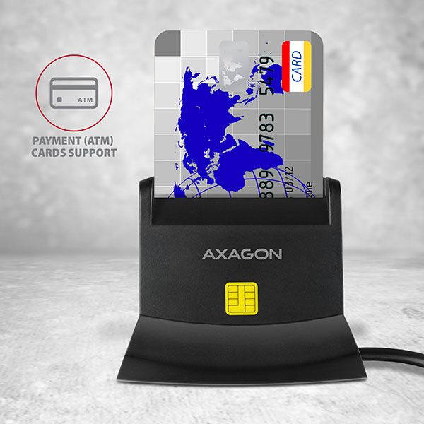 axagon-cre-sm2-usb-smart-card-id-card-reader-sd-microsd-sim-card-reader_4.jpg AXAGON CRE-SM2 USB Smart Card ID Card Reader & SD/microSD/SIM Card Reader - Image 4