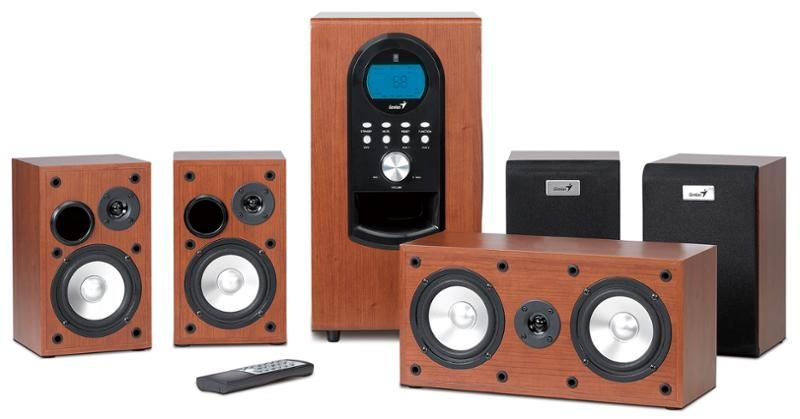 Genius SW-HF5.1 6000 II 5.1 hangszóró Dark Cherry - Image 4