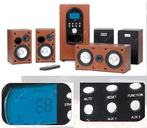 Genius SW-HF5.1 6000 II 5.1 hangszóró Dark Cherry - Image 5