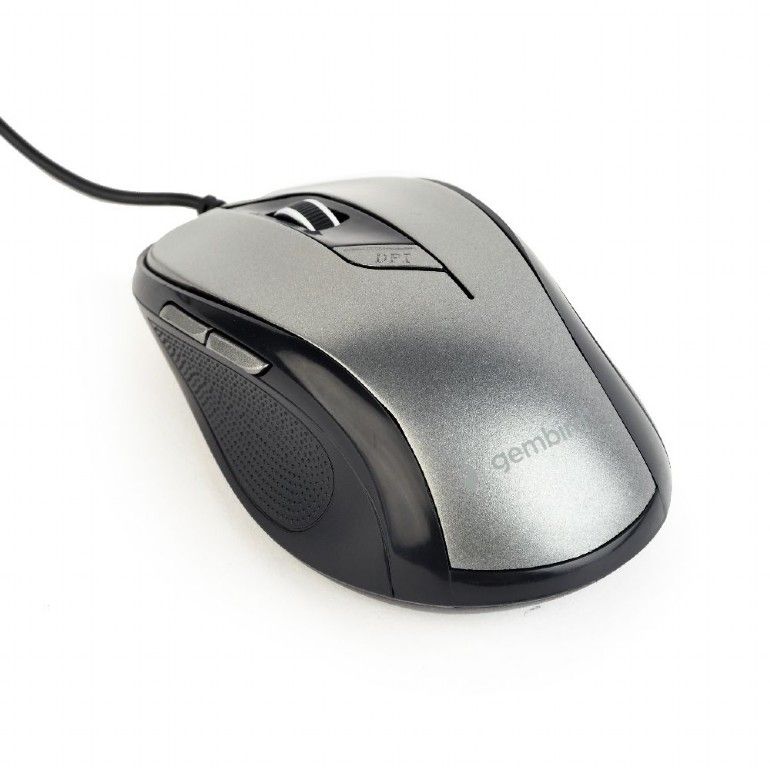 Gembird MUS-6B-01-BG optical mouse Black/Space Grey - Image 1