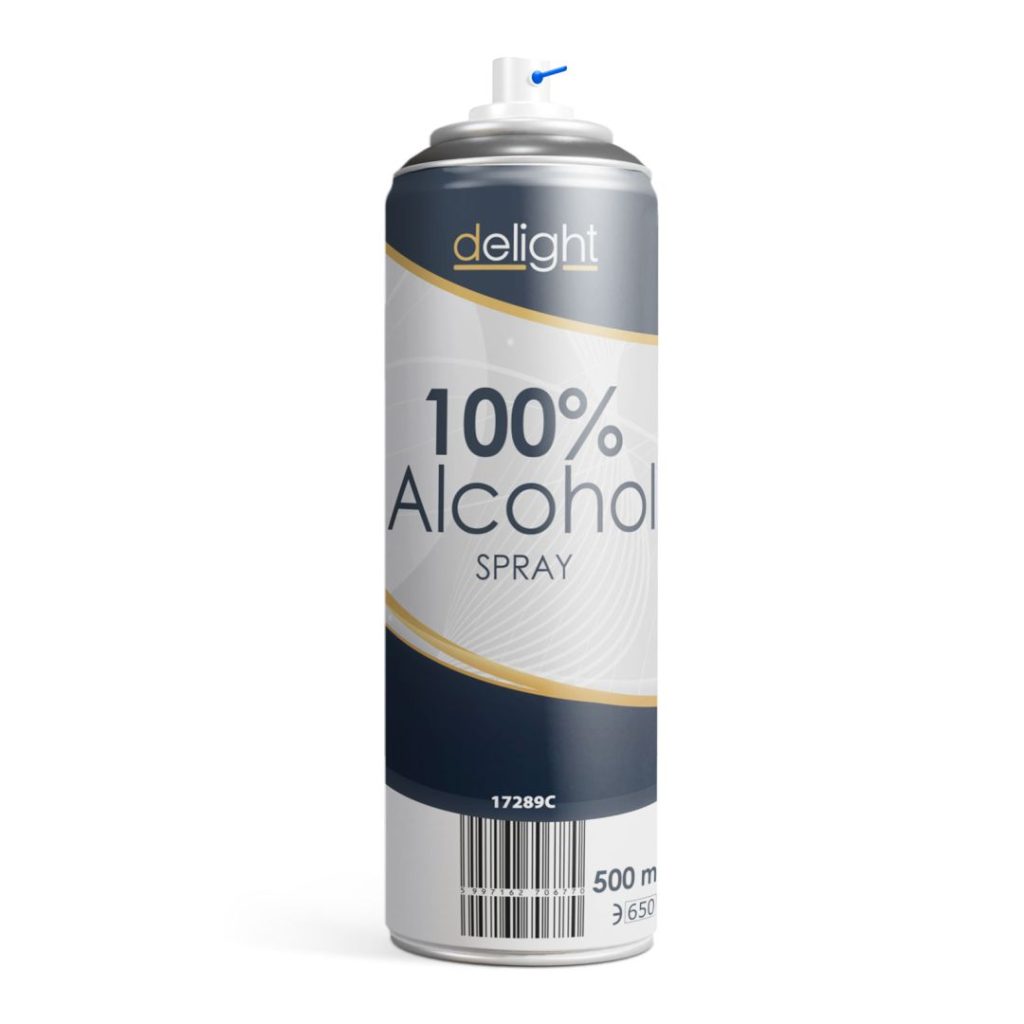 delight-100-alkohol-spray-500-ml_1.jpg Delight 100% Alkohol spray 500 ml - Image 1