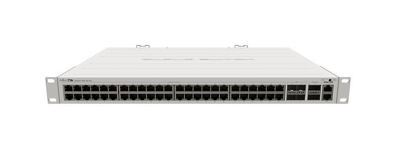 MikroTik CRS354-48G-4S+2Q+RM rackes switch, 48xGbit RJ45 porttal, 4x SFP+, 2x 40GbE QSFP port, redundáns táp - Image 4