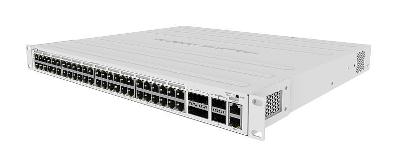 mikrotik-crs354-48p-4s-2q-rm-48port-gbe-poe-lan-4x10g-sfp-port-2x40g-qsfp-port-cloud-router-poe-switch_1.jpg Mikrotik CRS354-48P-4S+2Q+RM 48port GbE PoE LAN 4x10G SFP+ port 2x40G QSFP+ port Cloud Router PoE Switch - Image 1