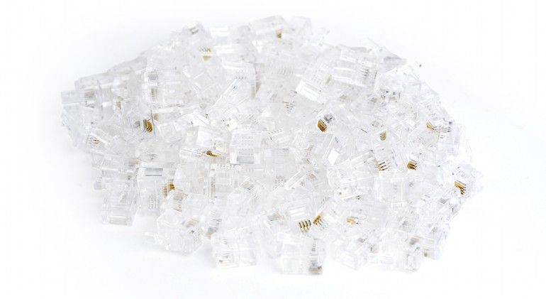 Gembird RJ11/MP-6P4C/100 Modular plug (15u") 100 pcs per polybag - Image 2