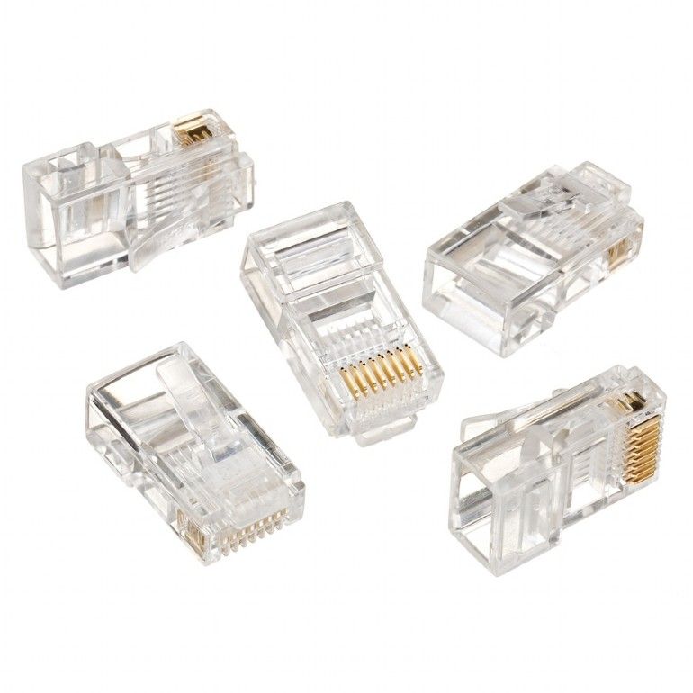 gembird-lc-8p8c-001-10-modular-plug-8p8c-for-solid-lan-cable-utp-10-pcs-per-bag_1.jpg Gembird RJ45/LC-8P8C-001/10 Modular plug 8P8C for solid CAT5 LAN cable UTP 10 pcs per bag - Image 1