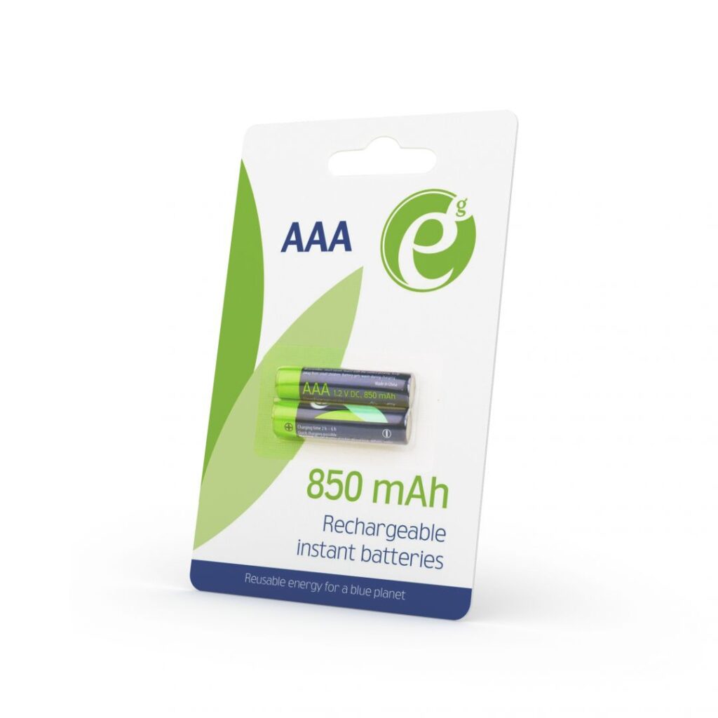 Gembird 850mAh AAA Ni-MH akkumulátor 2db/csomag - Image 2