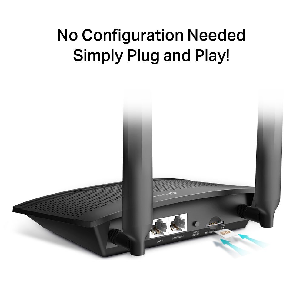 TP-Link TL-MR100 300 Mbps Wireless N 4G LTE Router - Image 3