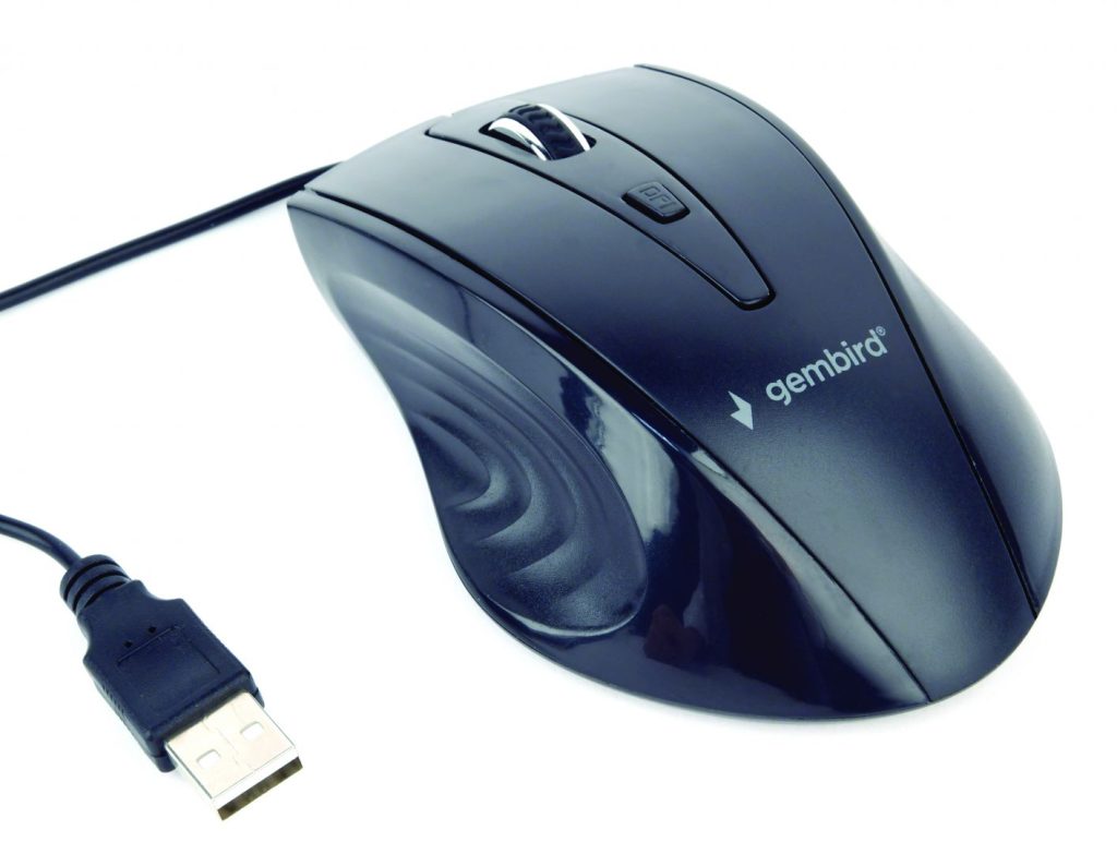 Gembird MUS-4B-02 optical mouse Black - Image 1