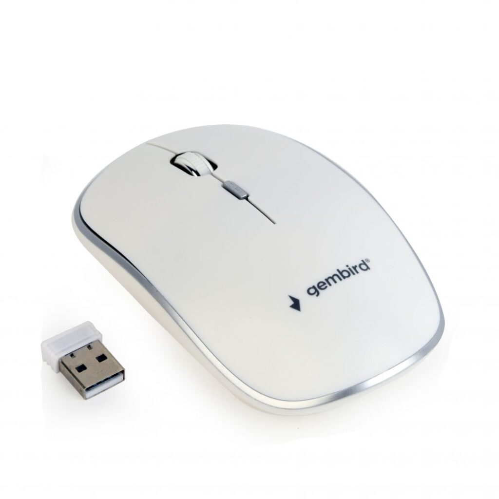 Gembird MUSW-4B-01-W wireless optical mouse White - Image 2