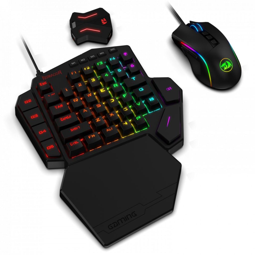 redragon-k585-one-handed-rgb-gaming-keyboard-blue-switch-and-m721-pro-mouse-combo-with-ga200-converter-for-xbox-one-ps4-switch-ps3-pc-black-us_2.jpg Redragon K585 One-handed RGB Gaming Keyboard Blue Switch and M721-Pro Mouse Combo with GA200 Converter for Xbox One/PS4/Switch/PS3/PC Black US - Image 2