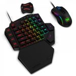 Redragon K585 One-handed RGB Gaming Keyboard Blue Switch and M721-Pro Mouse Combo with GA200 Converter for Xbox One/PS4/Switch/PS3/PC Black US - Image 2
