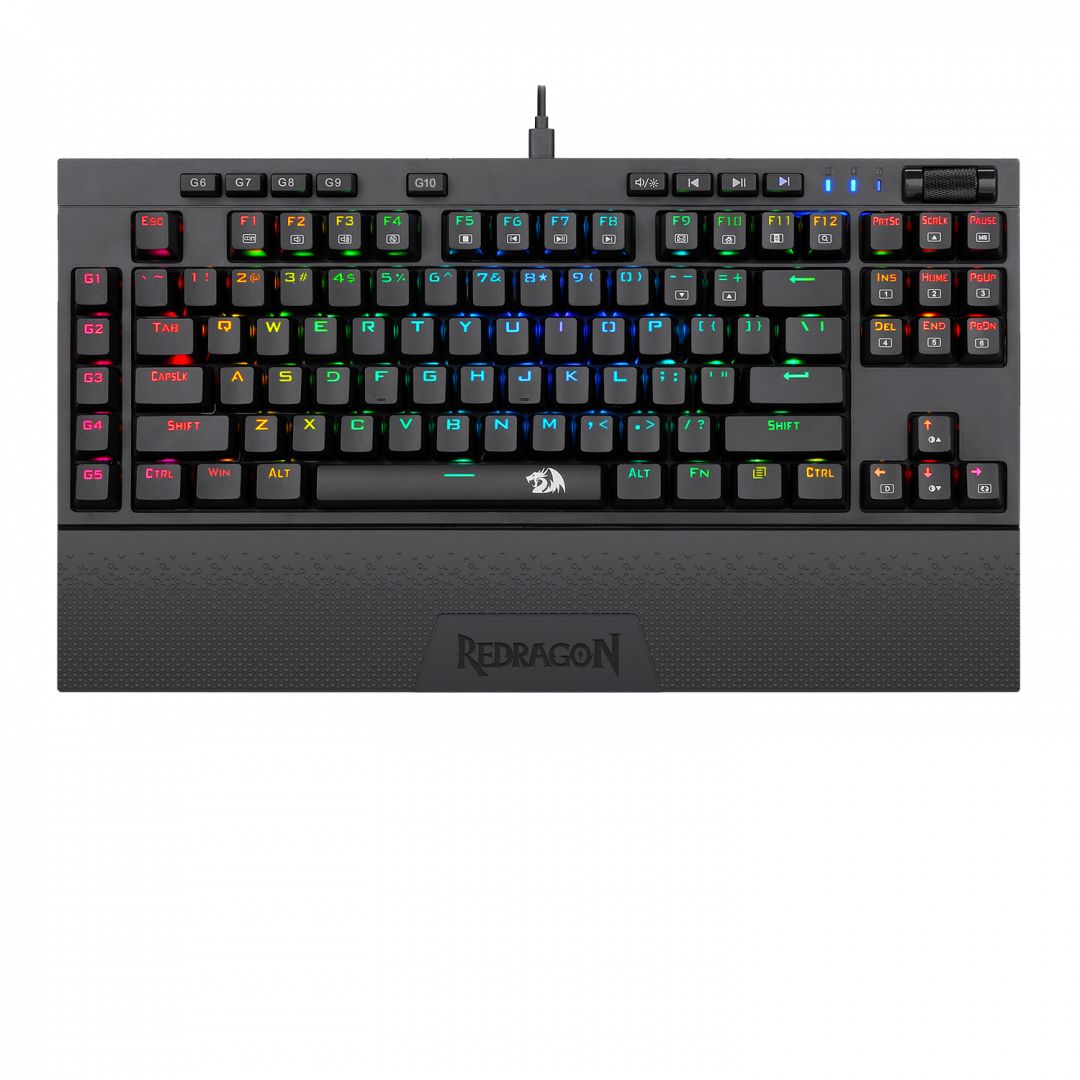 redragon-vishnu-rgb-wireless-wired-blue-mechanical-gaming-keyboard-black-hu_1.jpg Redragon Vishnu RGB Wireless/Wired Blue Mechanical Gaming Keyboard Black HU - Image 1