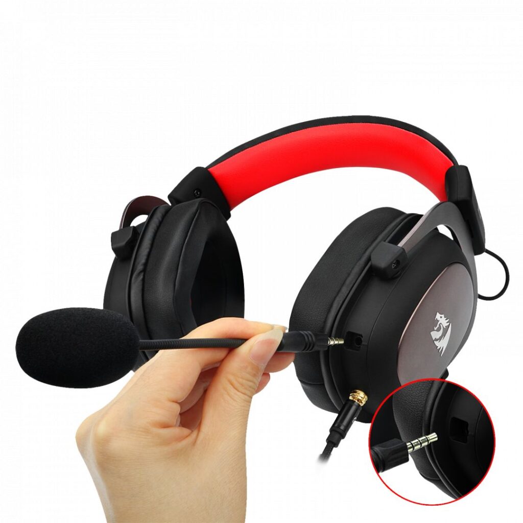 Redragon Zeus 7.1 Gaming Headset Black/Red - Image 5