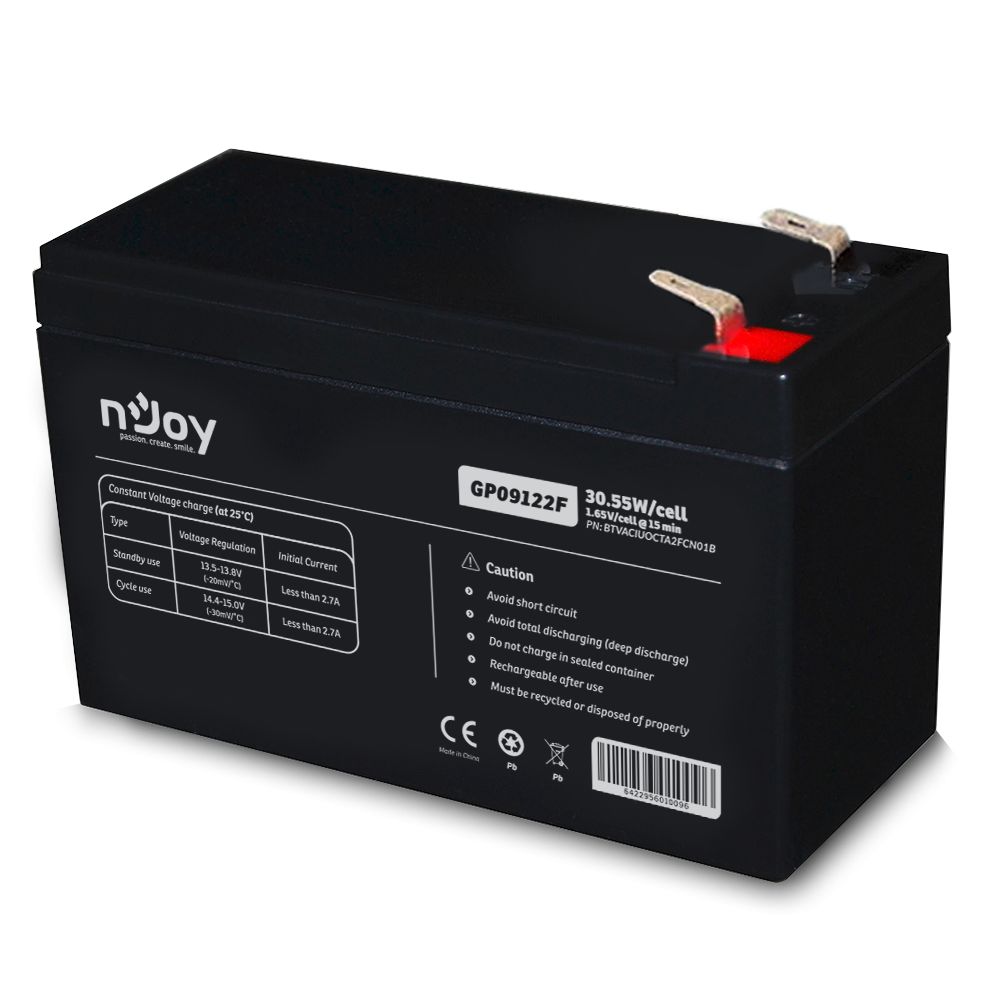 Njoy 12V/9Ah szünetmentes akkumulátor 1db/csomag - Image 3
