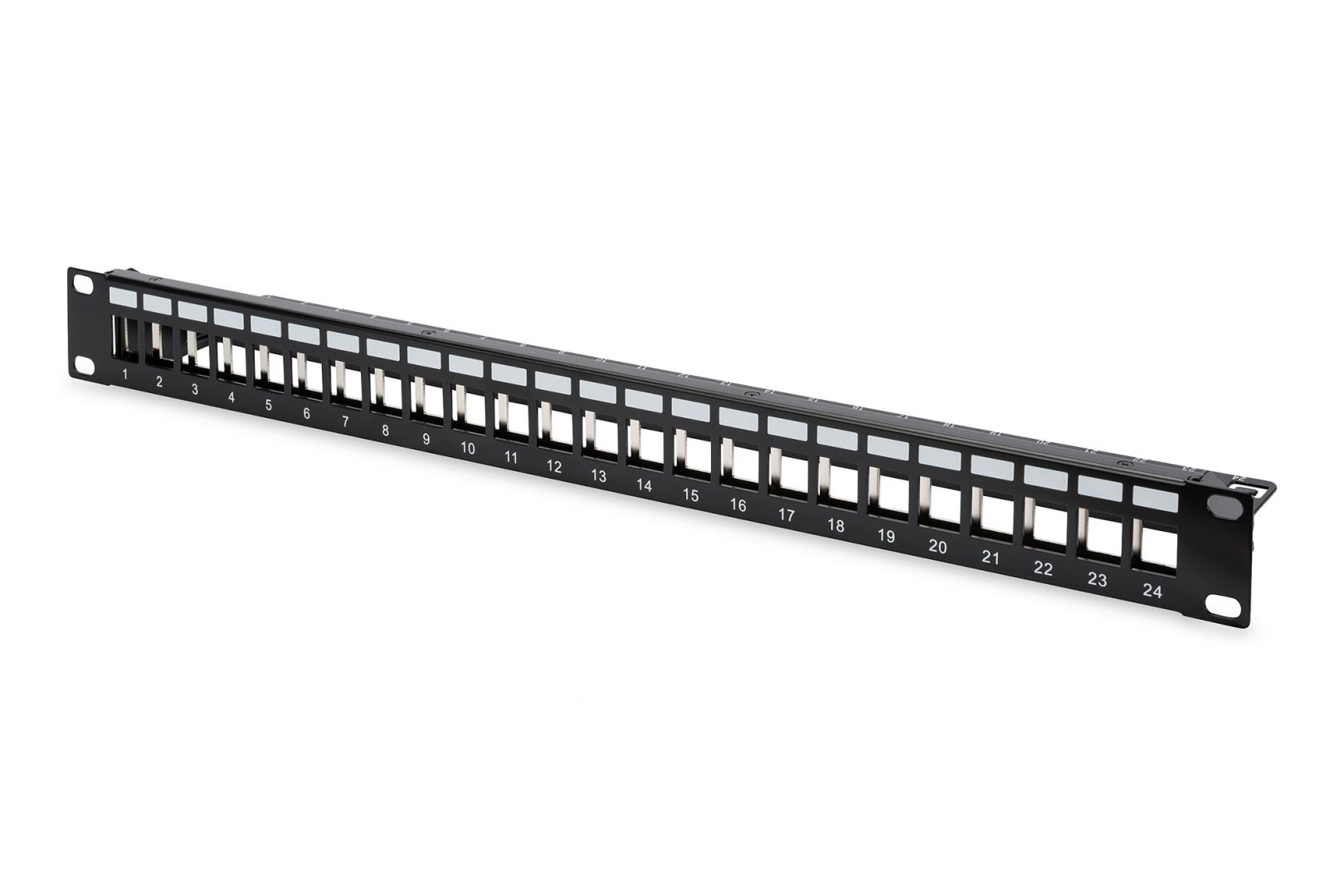 digitus-modular-patch-panel-shielded_1.jpg Digitus 24-port Patch Panel 1U Black - Image 1