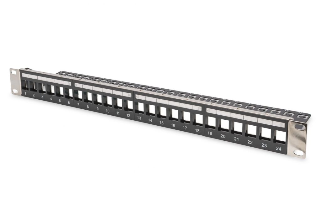 modular-patch-panel-shielded-24-port_1.jpg Digitus 24-port Patch Panel 1U Black - Image 1