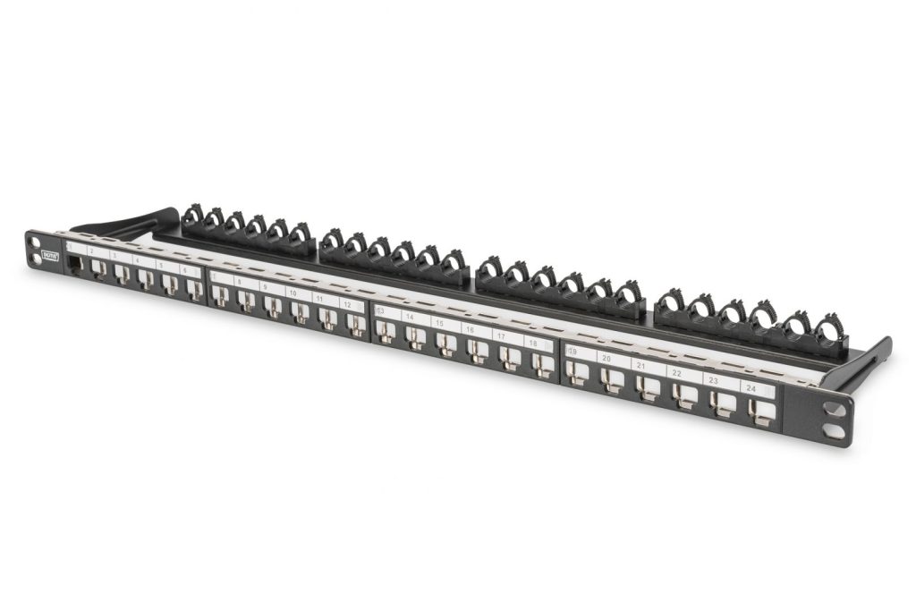 modular-patch-panel-shielded-48-port_1.jpg Digitus 48-port Patch Panel 1U Black - Image 1
