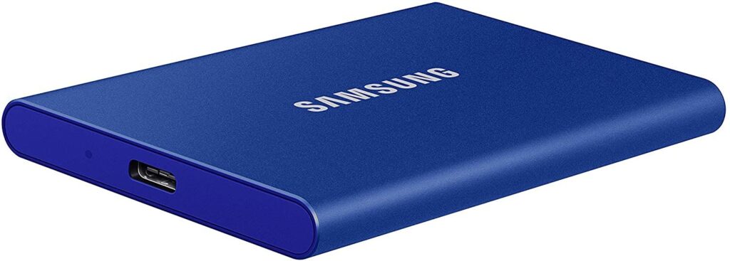 Samsung 1TB USB3.2/USB Type-C T7 Indigo Blue - Image 1