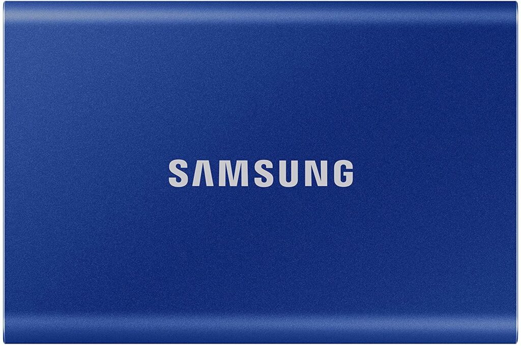 Samsung 1TB USB3.2/USB Type-C T7 Indigo Blue - Image 2
