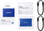 Samsung 1TB USB3.2/USB Type-C T7 Indigo Blue - Image 5