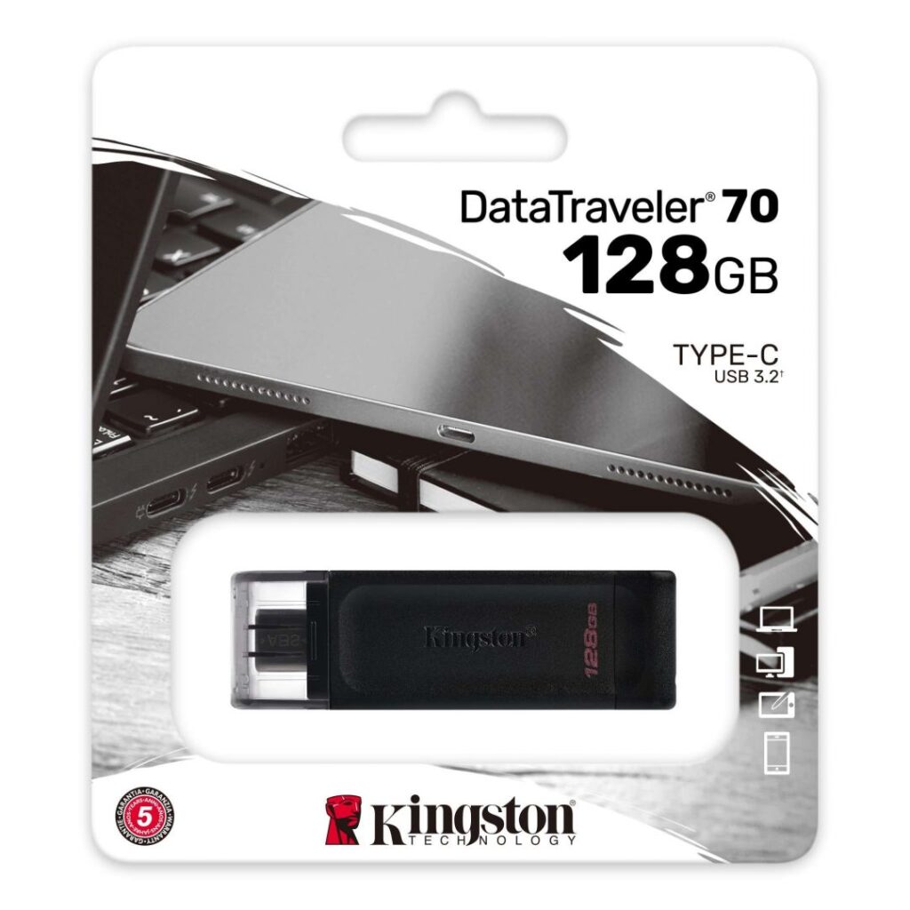Kingston 128GB DataTraveler 70 Black - Image 3