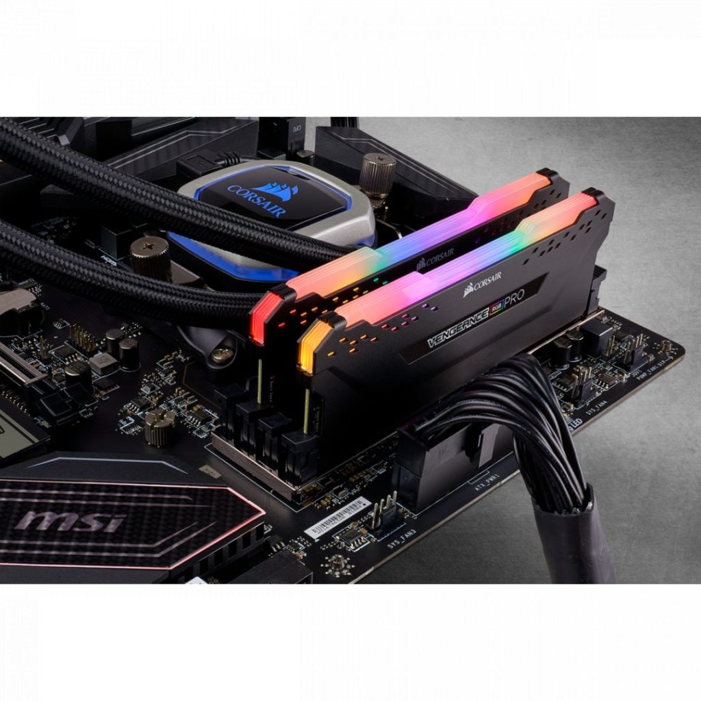 Corsair 16GB DDR4 3600MHz Kit(2x8GB) Vengeance RGB Pro Black - Image 4