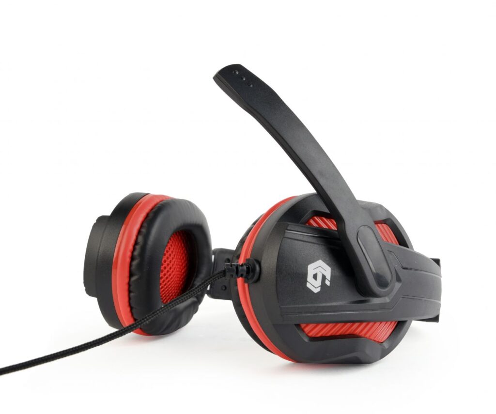 Gembird GHS-03 Gaming Headset Matte Black/Red - Image 2
