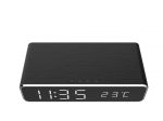 Gembird DAC-WPC-01 Digital alarm clock with wireless charging function Black - Image 2