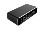 Gembird DAC-WPC-01 Digital alarm clock with wireless charging function Black - Image 4