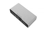 Gembird DAC-WPC-01-S Digital alarm clock with wireless charging function Silver - Image 3