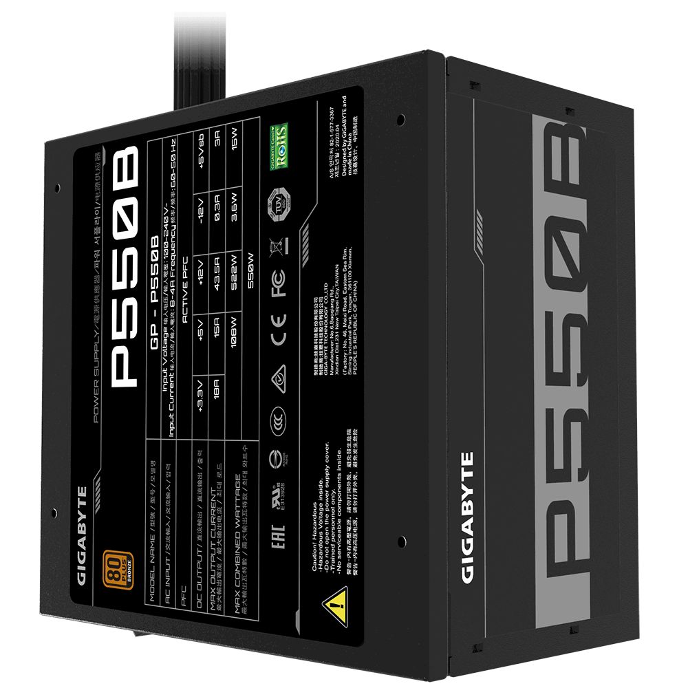 Gigabyte 550W 80+ Bronze - Image 2