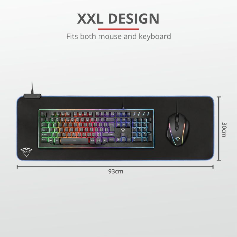 Trust GXT 764 Glide-Flex RGB XXL Egérpad Black - Image 8