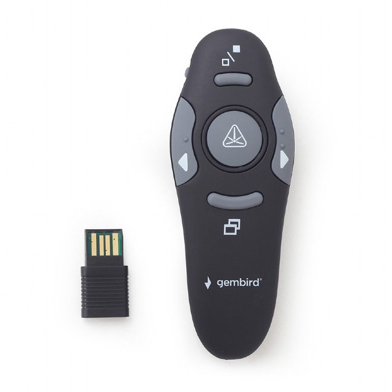 Gembird WP-L-01 Wireless Presenter Red Laser Black - Image 1