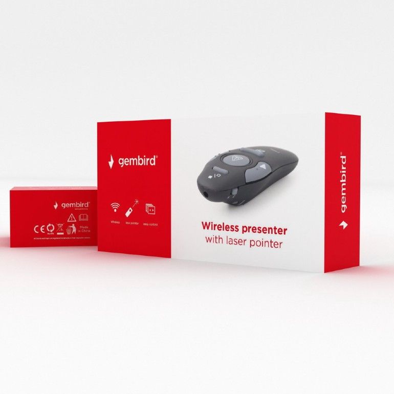 Gembird WP-L-01 Wireless Presenter Red Laser Black - Image 5